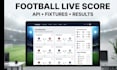 build a football live score website with API integration