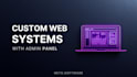 build a custom web system with admin panel in react and node js
