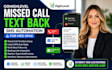 setup gohighlevel med spa missed call text back SMS automation