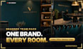 design a branded virtual background pack for your team or company