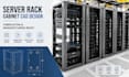 design server rack cabinet cad, fabrication and manufacturing step files