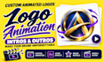 do unique custom animated logo animation, intro outro video