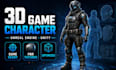 create 3d game character models for unreal engine and unity