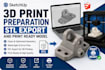 do sketchup 3d print preparation stl export and print ready model