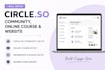 setup circle so online community, circle so online course and circle so website