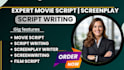 write, edit movie script, screenplay, film script comedy script editing