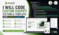 code custom shopify sections and templates using liquid and tailwind