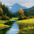 paint a custom landscape oil painting on canvas