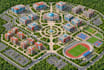 create an interactive isometric campus map,  tourism visitor wayfinding map,