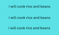 cook rice and beans