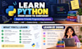 teach you python programming from beginner to intermediate