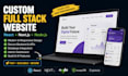 build website design custom full stack website development as saas web developer