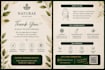 design a professional packaging insert and thank you card
