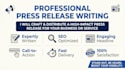 write press release, SEO news article and distribute to media