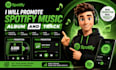 promote spotify music album and spotify track