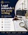 research legal issues and draft responses and strategies