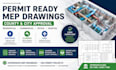 do mep plan, electrical drawing, plumbing, hvac, city permit