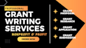 help you apply for small business grant, startup grant and do grant submission