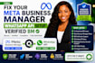 fix your meta business manager, whatsapp api setup verified bm