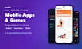 create android react native and flutter mobile apps and games