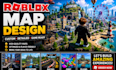 build a custom roblox map, game map and realistic environment in roblox studio