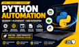 develop python automation scripts, selenium bots and web automation, crawling