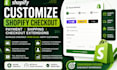 customize shopify checkout payment, shipping and checkout extensions