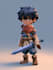 design 2d game character illustration