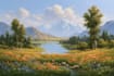 landscape in oil painting