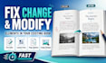 fix change and modify elements in your existing book