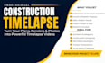 create realistic construction timelapse videos
