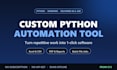 build a custom python desktop automation tool
