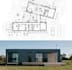 draw 2d plan with 3d render for prefabricated home using metal, ms fabrication