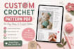 create custom crochet pattern pdfs