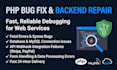 fix PHP, database, and webhook API errors in 24 hours