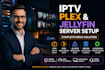 configure an automated plex jellyfin media server and streaming setup