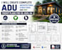 create complete adu architectural structural and mep permit plans for co ohio ga