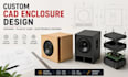 design custom cad enclosure, speaker enclosure and plastic case 3d model