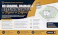 do grading drainage retaining wall as engineer in california