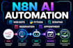 build n8n ai automation, web bot, reservation bot, appointment booking bot