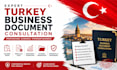 provide expert turkey business document consultation