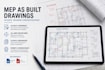 create mep as built drawings autocad record drawings construction