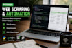 build python automation scripts and web scrapers