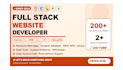 do development of full stack websites,  and web based custom apps