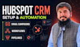 set up hubspot CRM, email marketing workflows and automation