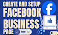 create a professional facebook business page