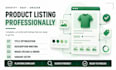 list your products professionally on shopify, ebay and amazon