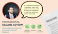 professionally review and improve your resume