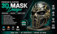 create a custom 3d mask modeling for cosplay props and 3d printing
