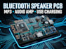design mp3 bluetooth speaker pcb with audio amplifier and usb charging